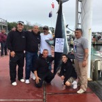 Star Island Shark Tournament (NY): 1st Place Heaviest Shark Paul Moran, Captain Jon Levitt, AJ Levitt, Frankie Solicito, Scottie Glazer & Kevin Wetherall (Gotta Go).
