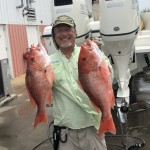 Former ROFFS™ owner Dr. Mitchell A. Roffer continues to find success from ROFFS™ analyses.
"I received my ROFFS™ fishing forecasting analysis Friday night and studied it with the boat captain Dave Heil, Esq. Saturday morning and then we decided where to fish for red snapper last Saturday. We were late leaving the dock at 8:30 am, but arrived on the fishing grounds southeast of Cape Canaveral by 10:00 am. We proceeded to quickly catch three nice red snapper from five drops on some nice bottom structure, two in the photo and a nice porgy. We developed steering problems and were forced to come home at noon. Thanks for the analysis, it clearly helped selecting the bottom topography to catch these fish."